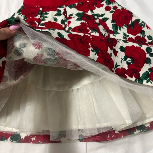 Janie and Jack Girl's Floral Dress Size 6 - Picture 3 of 4